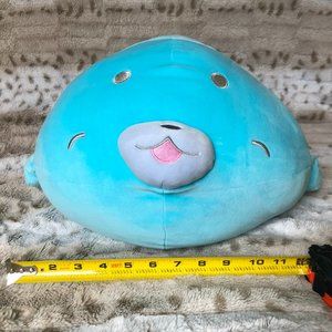 All Things Mochi Smiling Blue Seal Plush NWT
